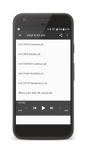 Android application Amharic Audio Bible screenshort