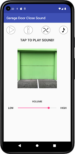 Android application Garage Door Close Sound screenshort