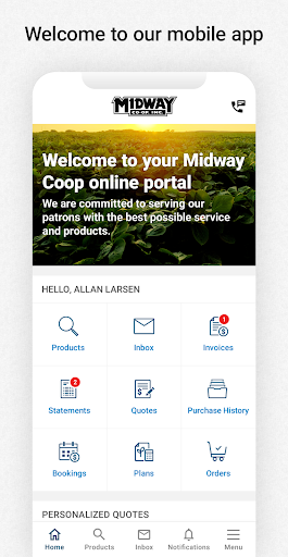 Android application Midway Coop screenshort