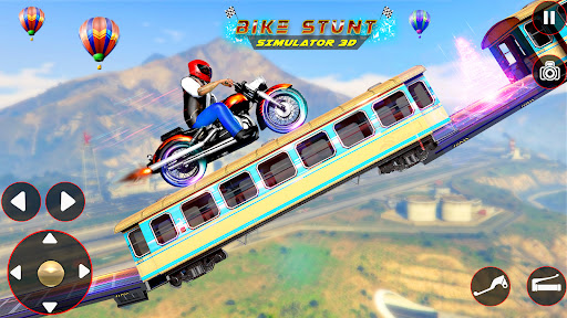Android application Bike Stunt 3D Simulator Games screenshort
