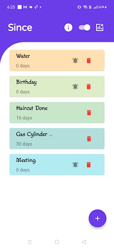 Since Reminder and Day Counter