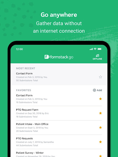 Screenshot of Formstack Go - Offline Forms