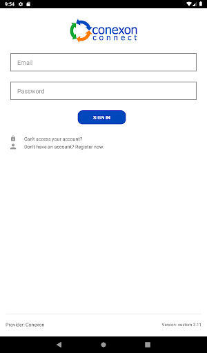 Screenshot of MyConnectAcct