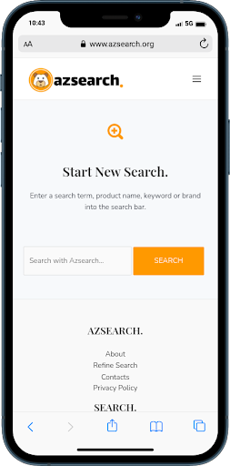 AZSEARCH Search Engine Screen 2