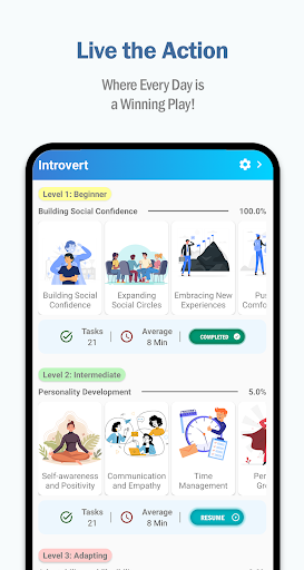 Android application Introvert - Be Social screenshort
