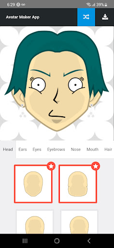 Android application Anime Avatar Maker screenshort