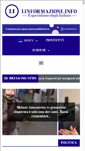 Android application Linformazione screenshort