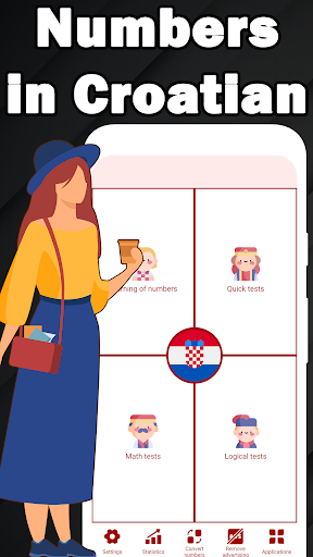 Android application Numbers in Croatian language screenshort