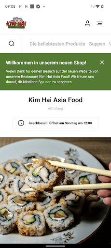 Android application Kim Hai Asia Food screenshort