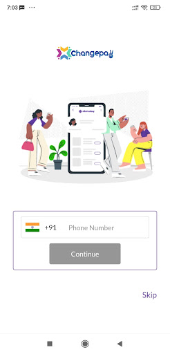 Android application Changepay screenshort