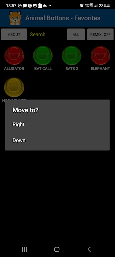 Animal Buttons Screen 3