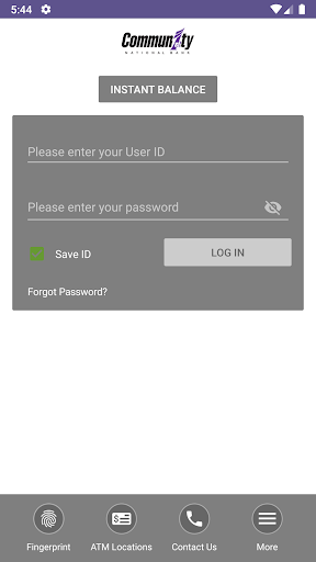CFNB Mobile Banking Screen 2