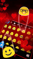 screenshot of Red Balloon Hearts Theme