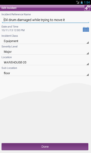 IFS Incident Reporter 9 Screen 2