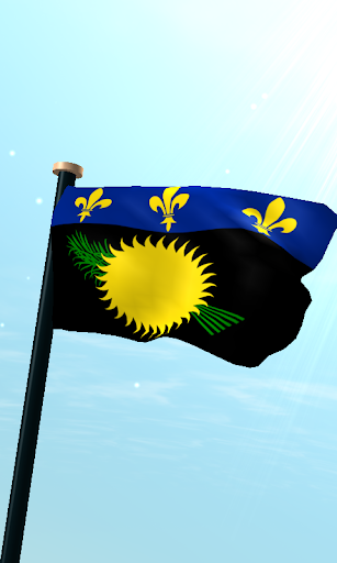 Android application Guadeloupe Flag 3D Free screenshort