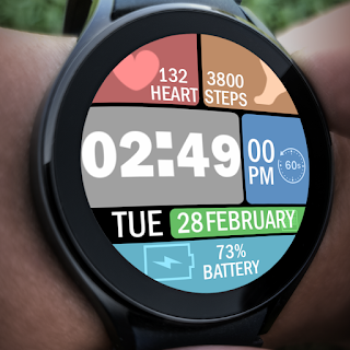 Key021 Digital Watch Face