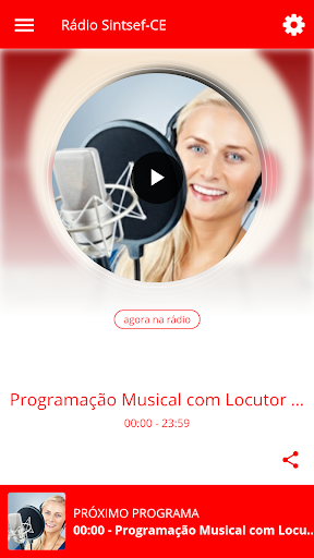 Android application Rádio Sintsef-CE screenshort