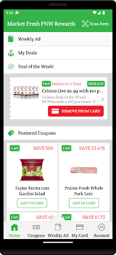 Android application Market Fresh PNW Rewards screenshort