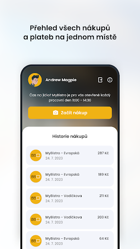 Android application Bistrobill screenshort