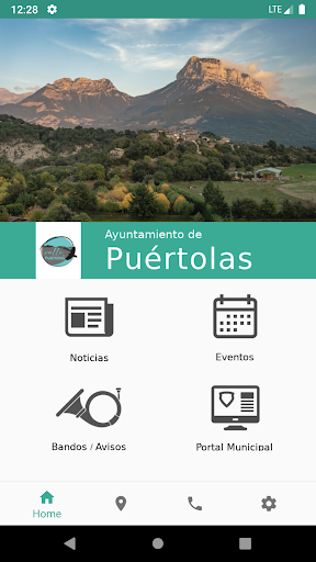 Android application Ayuntamiento de Puértolas screenshort
