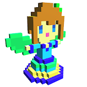Fairy 3D Color by Number - Pixel Art 3D Coloring