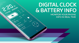 screenshot of Digital Clock & Battery Charge