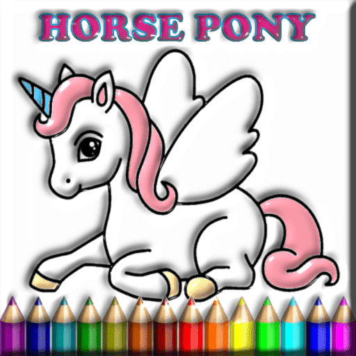 Coloring Horse Pony logo