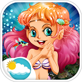 My Cute Mermaid Princess Makeover-2D Makeup Salon icon