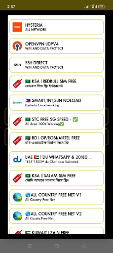 Android application Cloud Proxy Vpn screenshort