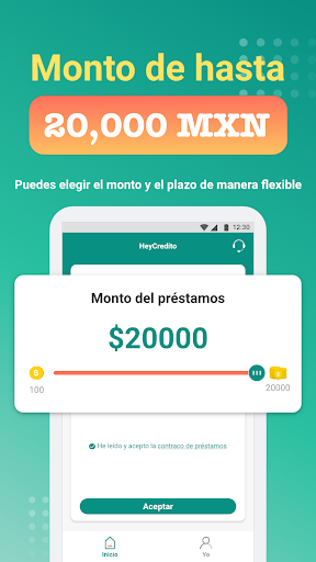 Android application HeyCredito screenshort