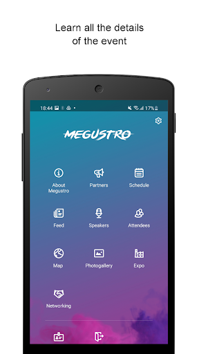 Android application MEGUSTRO screenshort