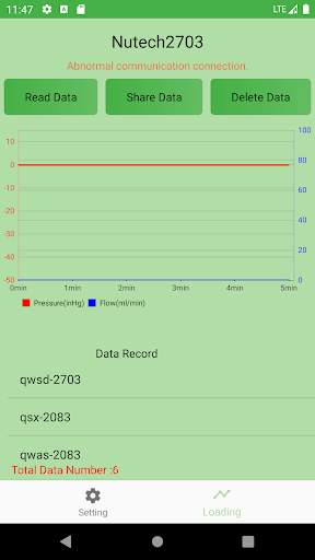Android application Nutech 2703 screenshort