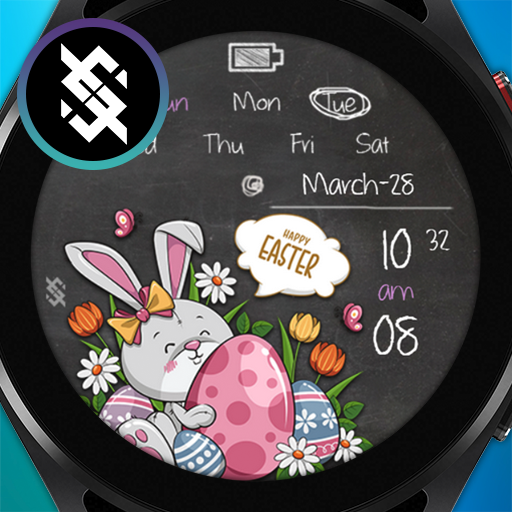 BFF19- Easter Bunny and Eggs logo