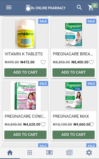 Rx Online Pharmacy Screen 3