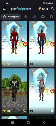 Android application Play Wallpapers screenshort