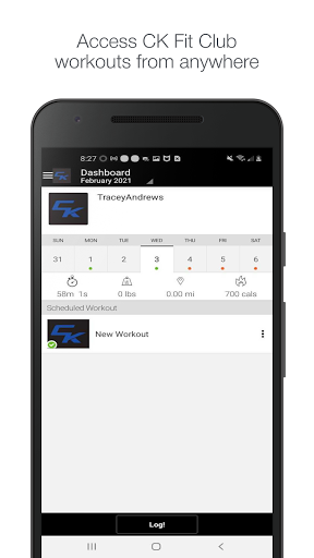 Android application CK Fit Club screenshort