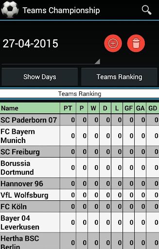 Teams and Tournament Generator