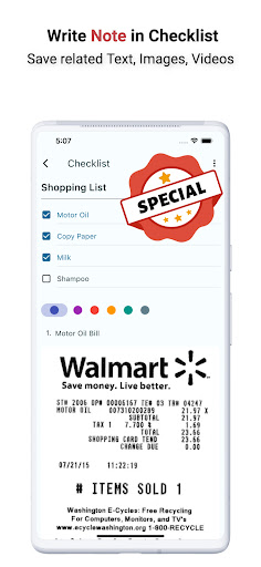 Note, To-do, Voice Note Widget Screenshot 4 - AppWisp.com