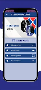 BT smart watch Guide