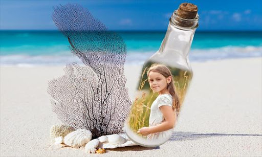 Android application Glass Bottle Photo Frames screenshort