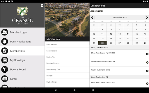 Grange Golf Club Screen 3