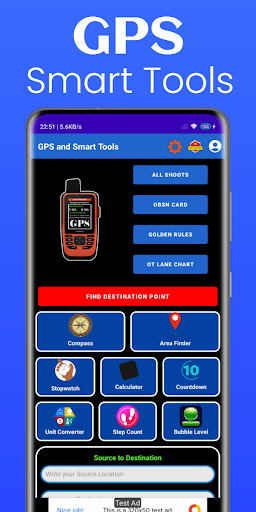 Android application GPS Compass & Smart Tools screenshort
