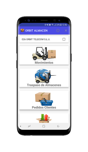 Android application Orbit Almacén screenshort