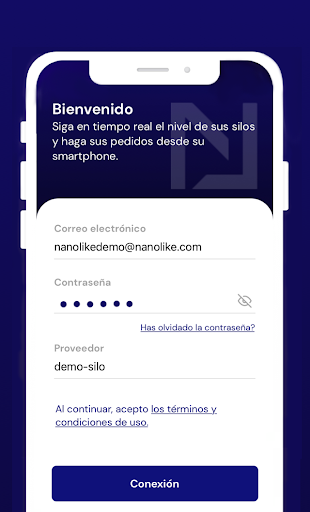 Vista previa de la aplicación