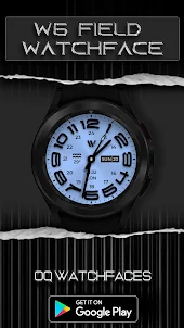 W6 Field Watch Face Wear OS 3