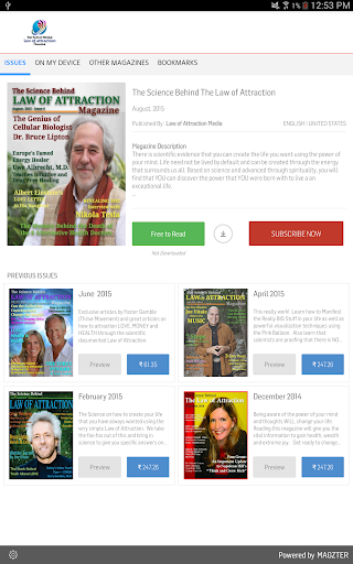 Android application The Science Behind The Law of screenshort
