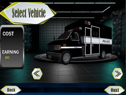 Полицейский фургон доставки 3D