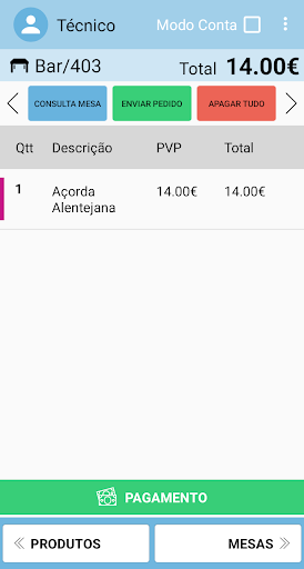 TechRest Pedidos Screen 3