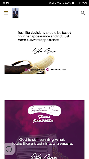 Android application Inspiration screenshort