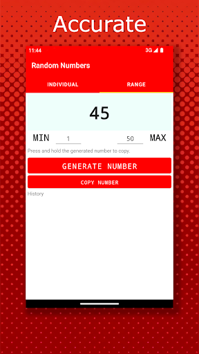 Generator Random Numbers Screen 3